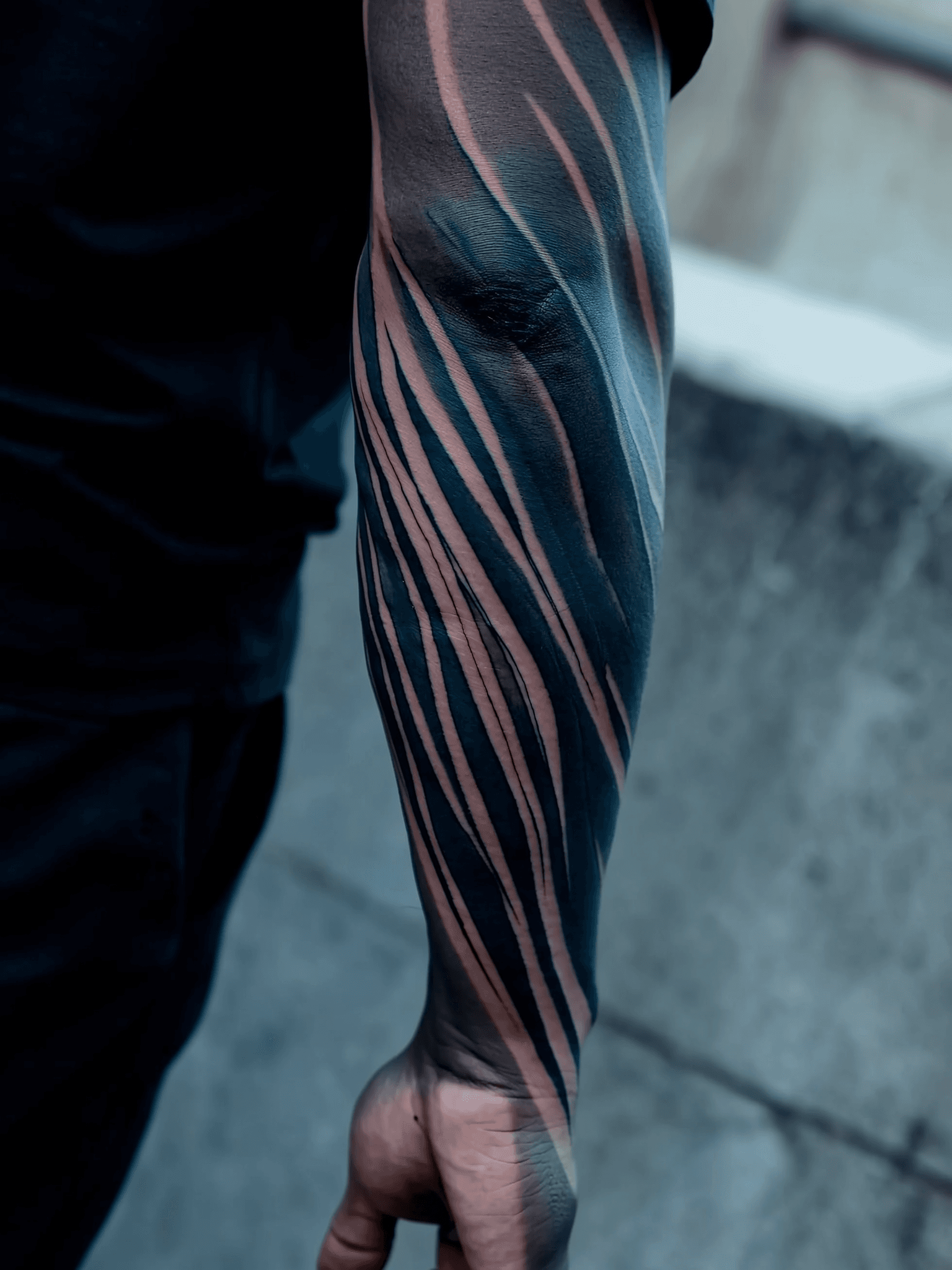 Blackwork geometric pattern