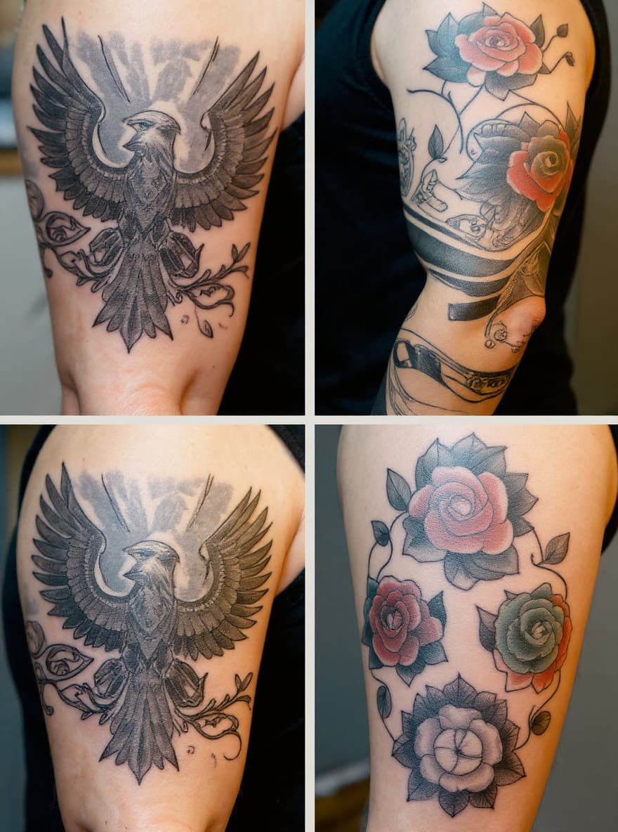 Traditional tattoo collage